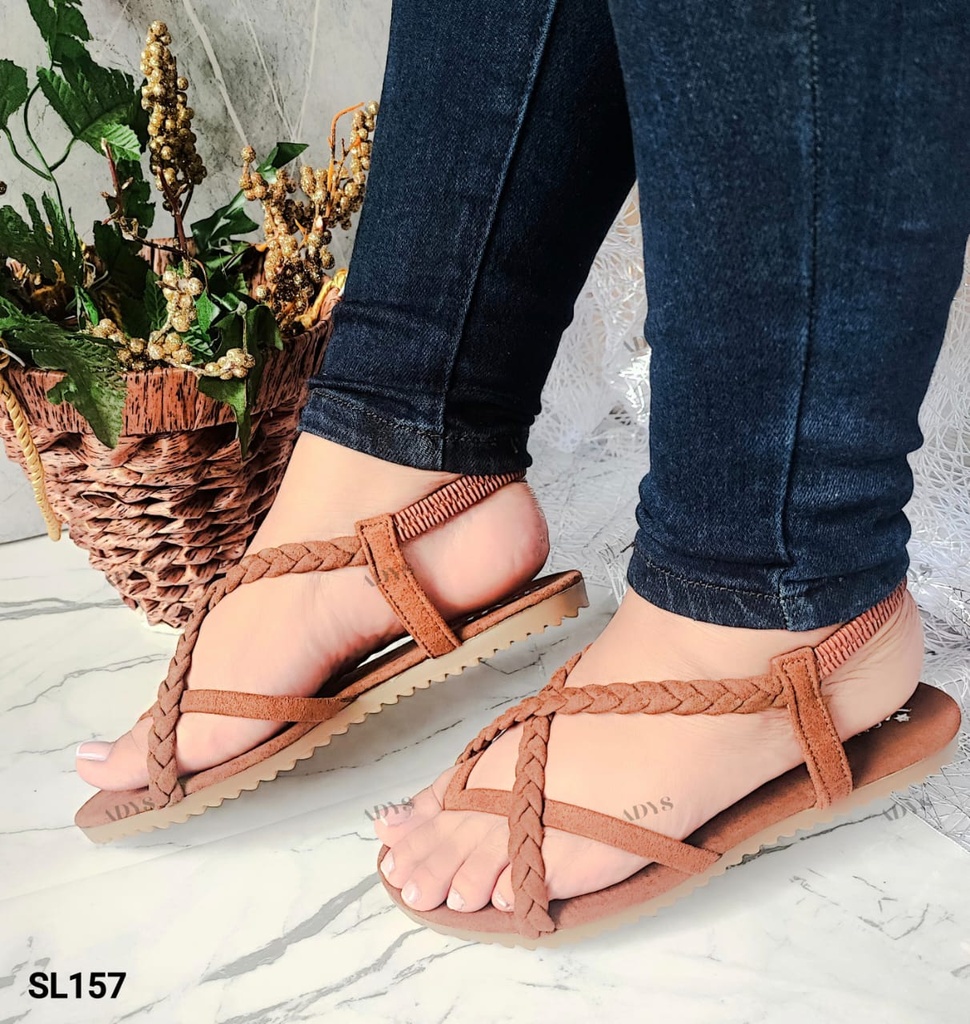 SL157 -  Sandalia Básica Plana