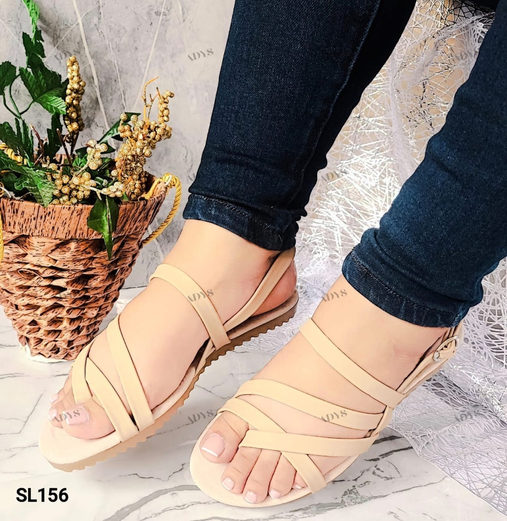 SL156 -  Sandalia Básica Plana
